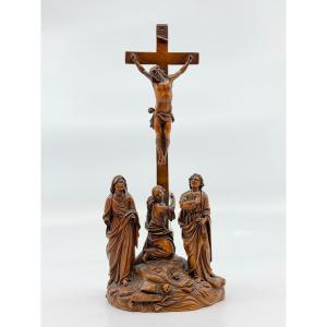 Crucifixion, Carved Boxwood (germany 17th - 18th Century)?