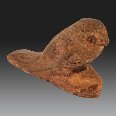 Statuette Representing A Wooden Falcon