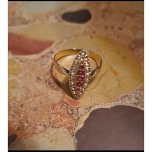 18 Carat Gold Marquise Ring