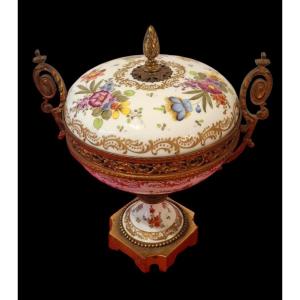 Meissen Porcelain And Gilt Bronze Potpourri, 19th Century