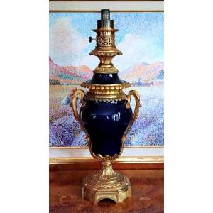 Clock Mechanism Oil Lamp Circa 1820-1840