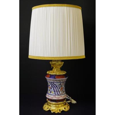 Lamp Porcelain And Gilt Bronze 1840