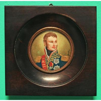 Miniature Portrait Of Marshal Lannes Early 20th