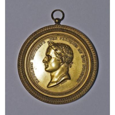 Medallion Gilded Bronze Napoléon 1er