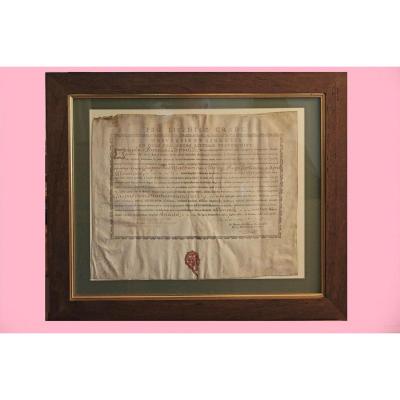 Bachelor's Degree In Medicine From The University Of Montpellier 1785