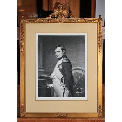 Engraving Portrait Of Napoleon I After Paul Delaroche