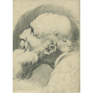 Man Profile - Portrait - Original Drawing 