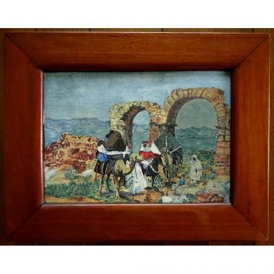 Algeria Map Of Khemissa, Souk Ahras Wilaya - Ancient Orientalist Painting