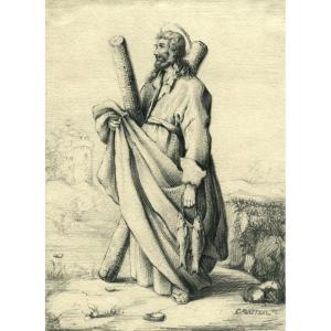 Original Drawing By Platteel - Saint André -