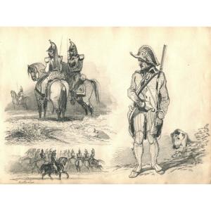 Original Drawing By Adolphe Paul E. Balfourier (1816-1876)