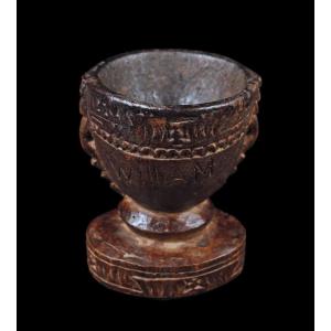 Betel Mortar, Oceanic Art, Tribal Art, Traditional Usual Object, Oceania