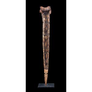 Cassowary Bone Dagger, Papua New Guinea, Oceania, Tribal Art, Oceanic Art