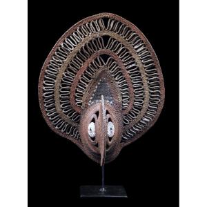 Yam Mask, Mask, Oceania, Primitive Art, Oceanic Art, Tribal Art, Basketwork, 40 Cm