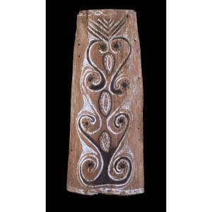 Painted Bark, Blackwater, Primitive Art, Oceanic Art, Tribal Art, Bark Painting, 69cm