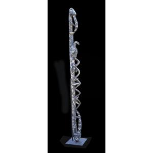 Ceremonial House Element, Tribal Art, Oceanic Art, Papua New Guinea, Oceania, 315 Cm