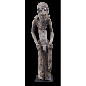 Final Roof Figure, Sculpture, Tribal Art, Oceanic Art, Oceania, Primitive Arts, 98 Cm