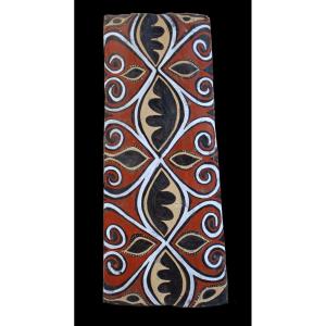 Painted Bark, Blackwater, Primitive Art, Oceanic Art, Tribal Art, Bark Painting, 89 Cm