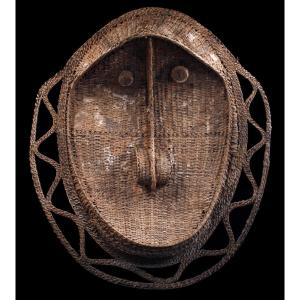 Gable Mask, Tribal Art, Papua New Guinea, Oceanic Art, Basketry, 104 Cm