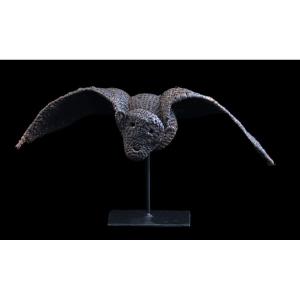 Bat, Tribal Art, Oceanic Art, Papua New Guinea, Oceania, Flying Fox, 49 Cm