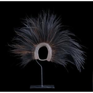 Dance Headdress, Tribal Art, Oceanic Art, Oceania, Traditional Costume, Approx. 55 X 40 Cm