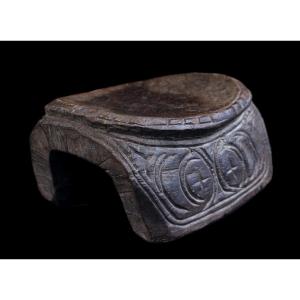 Headrest, Oceanic Art, Tribal Art, Oceania, Everyday Object, Traditional Art, Sculpture, 23 Cm