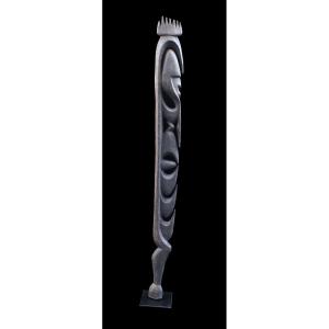 Yipwon Cult Figure, Tribal Art, Oceanic Art, Oceania, Wooden Sculpture, 136 Cm