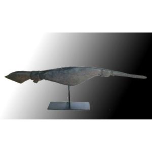 Sculpture Of A Stylized Lizard Lake Santanie Papua New Guinea Oceania Tribal Art