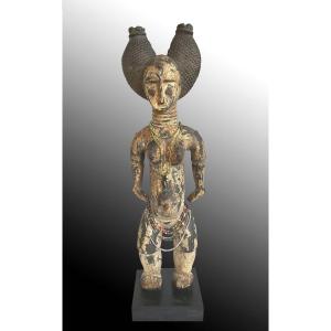 Statue Agni Master Of Crows Ivory Coast Africa Primitive Art