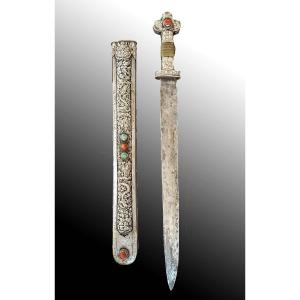 Antique Ceremonial Sword Tibet 19th Art First Art Of Tibet