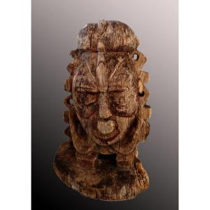 Old Drum Termination Garamout Papua New Guinea Oceania Primitive Art