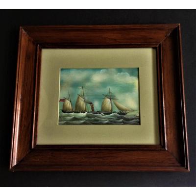 Gouaches Of Marine Boats At The End Of The 19th Century (380 Euros Each)