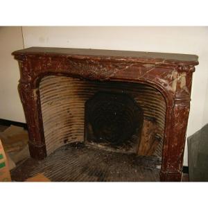 Regency Fireplace In Red Languedoc Marble