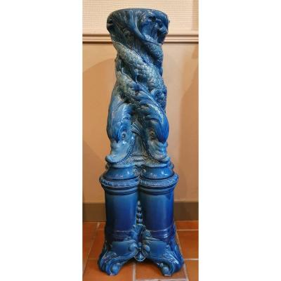 Burmantofts Earthenware Bolster