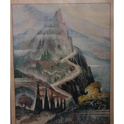 François-louis Schmied (1873-1941), The Mountain