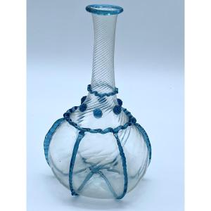 Antique Murano Glass Bottle, Venice, Italy, 18th Century
