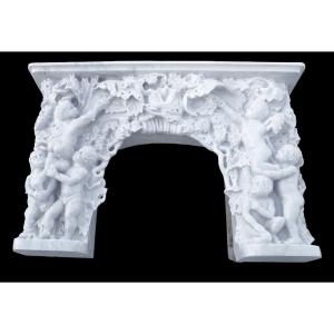 Marble Putti Fireplace