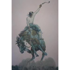 Latin American Art / Tito Saubidet / Gaucho De Las Pampas / Dated 1935