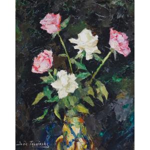 Talwinski Igor (1907-1983) / Still Life With Roses / Oil On Hardboard