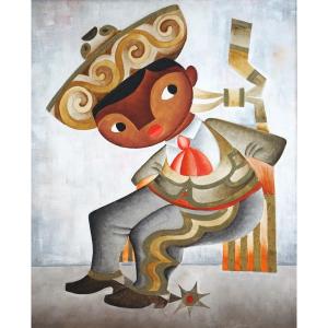 Mexican School / Young Mexican “charro” / José Maria De Servin (1917-1983)