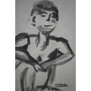 Laxeiro (1908-1996) / Figure / Signed And Dated 1940 / Ink