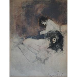 Leonor Fini (1907-1996) / Two Friends / Artist's Proof / Lithograph / Signed /