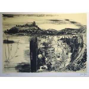 John Piper (1903-1992) / Castle Circa 1955 / Original Signed And Numbered Lithograph