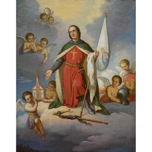 Apotheosis Of Saint Louis King Of France / Circa 1860 / Oil On Canvas