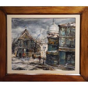 Paris - Montmartre / Saint Pierre / Raymond Besse (1899-1969) / Oil On Canvas