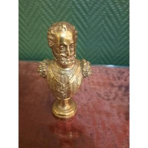 Henry Iv' S Bust (mute Stamp) 19th