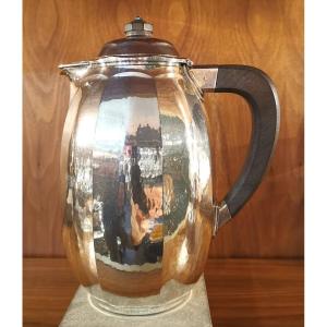 Great Hammered Silver Teapot 