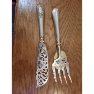 19th Century Fish Serving Cutlery 