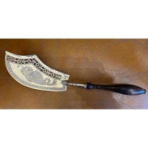 Silver Fish Shovel Early 19th Century 