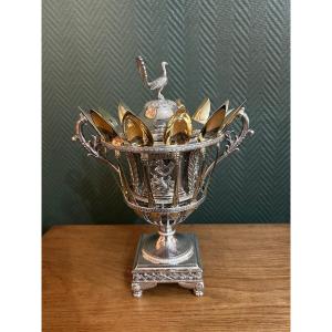Silver Jam Pot