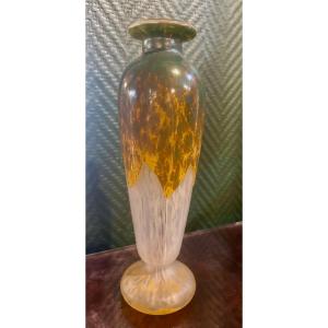 Vase Signed "le Verre Fançais " 